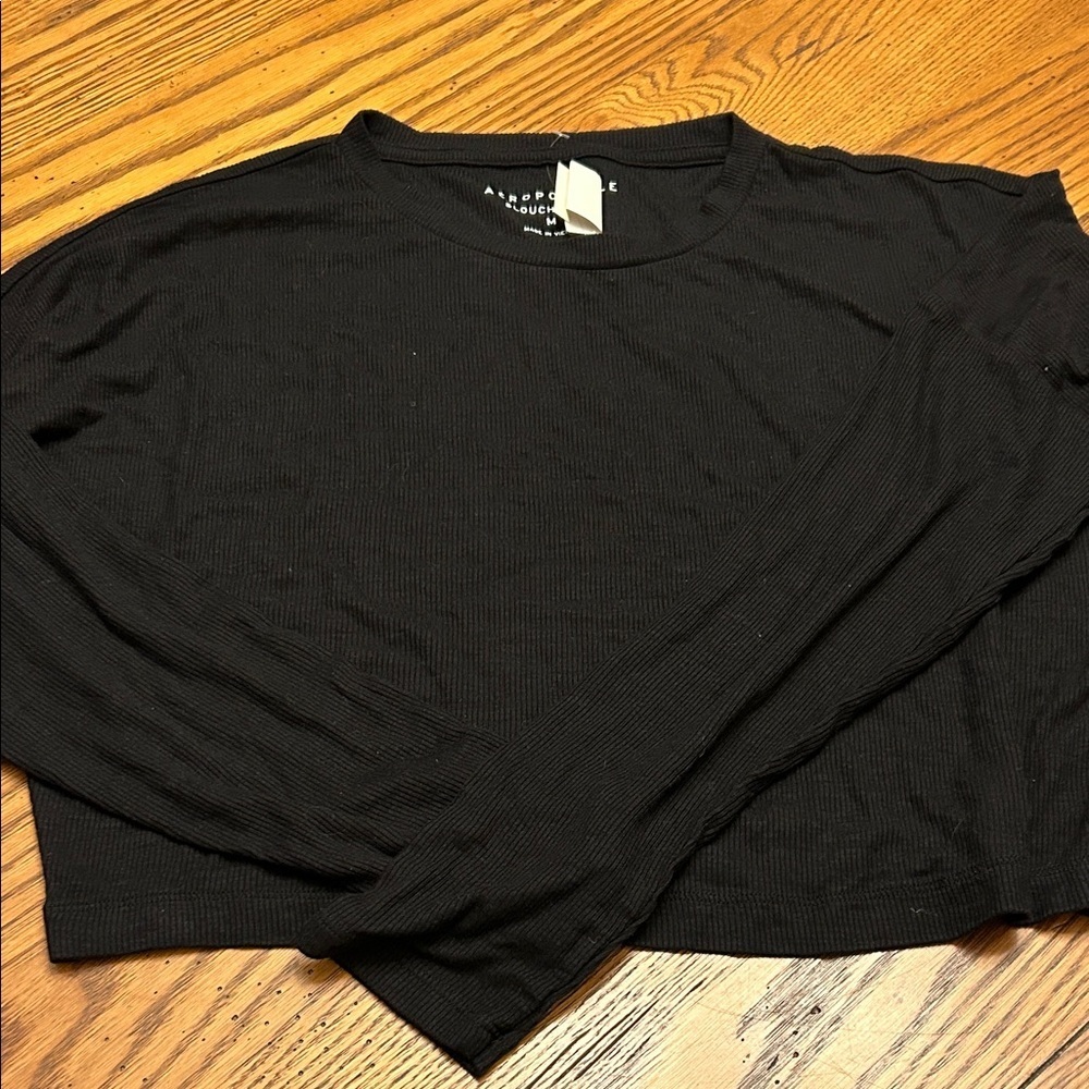 Aeropostale Black Slouchy Tee